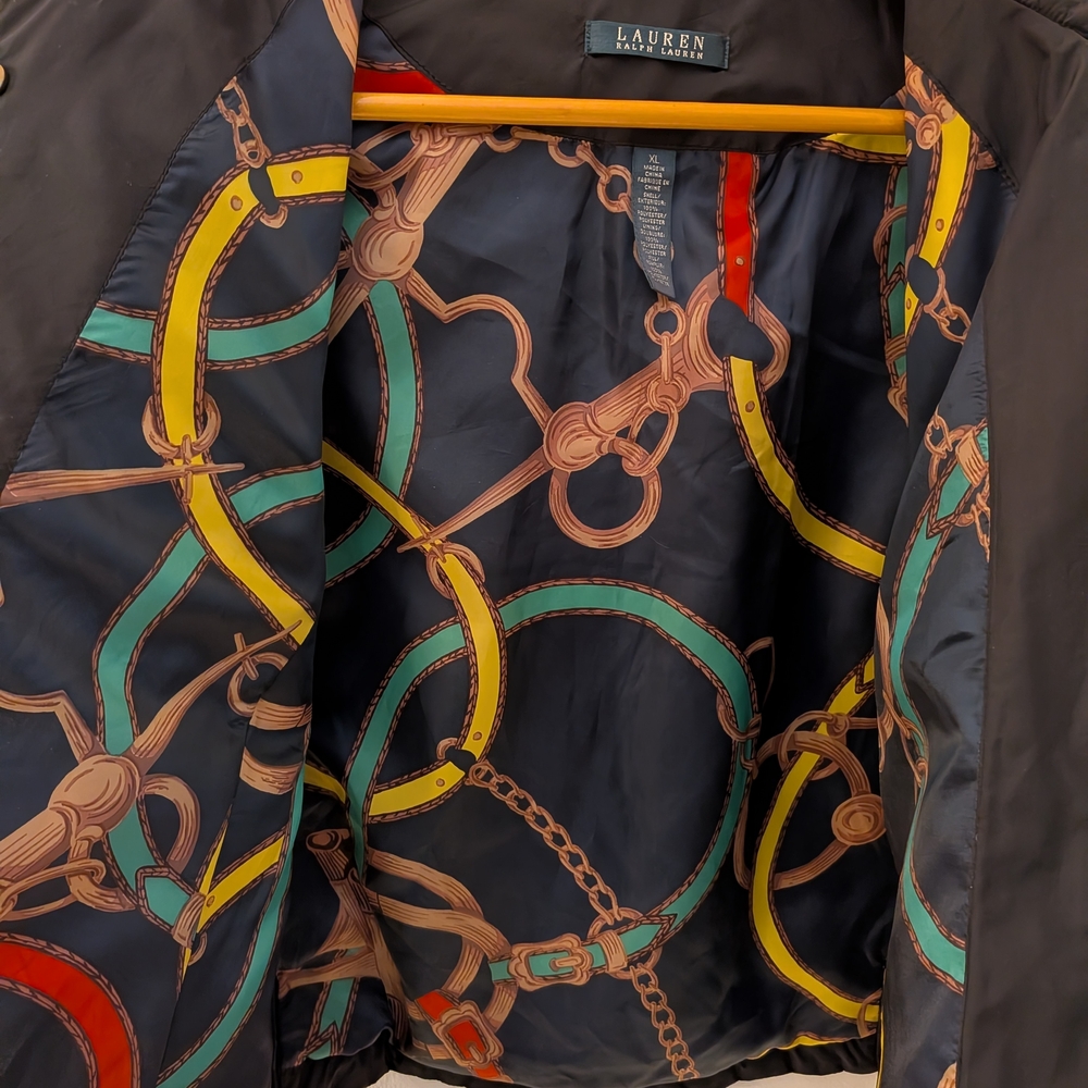 LAUREN Ralph Lauren Quilted Jacket with Gold Buttons | XL - Picture 3 of 9